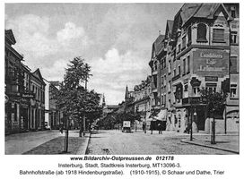 Insterburg, Stadt, Stadtkreis Insterburg Hindenburgstraße (fr. Goldaper Straße֨枆蟬뚶ße)