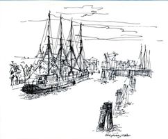 Königsberg (Pr.), Stadtkreis Königsberg Königsberg (Pr.), Hafen, Zeichnung 