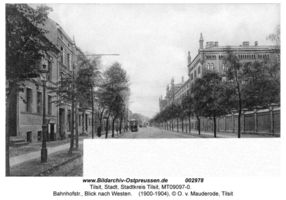 Tilsit, Stadt, Stadtkreis Tilsit Bahnhofstraße  