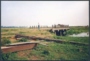 Grünhausen, Ort, Kreis Elchniederung Grünhausen,  Schneckebrücke  Elchniederung, Verkehr auf Kurischem Haff und Flüssen, Flußlandschaft