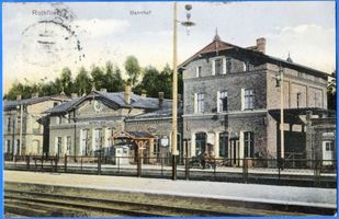 Rothfließ, Kreis Rößel Rothfließ, Bahnhof Ротфлис, вокзал
