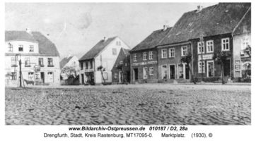 Drengfurth, Stadt, Kreis Rastenburg Marktplatz