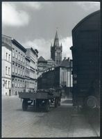 Königsberg (Pr.), Stadtkreis Königsberg Königsberg, Koggenstraße mit Blick zum Schloß II Königsberg, Stadtteil Altstadt (Umgebung des Schlosses)