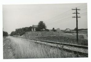 Rotbach, Ort, Kreis Lyck Rotbach, An der Bahnstrecke Richtung Fließdorf 