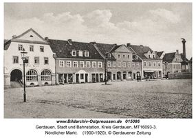 Gerdauen, Stadt und Bahnstation, Kreis Gerdauen  