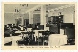 Preußisch Eylau, Kreis Preußisch Eylau Preußisch Eylau, Rathaus-Café, Inh. Heinz-Leopold Nahs I Пройсиш-Эйлау, ратушное кафе, владелец Хайнц-Леопольд Нас, I