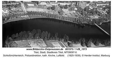 Tilsit, Stadt, Stadtkreis Tilsit  Tilsit, nördliches und westliches Schloßmühlenteich-Ufer