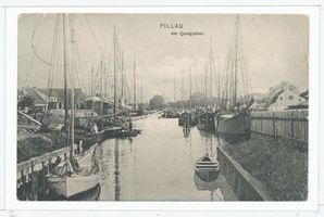 Pillau, Seestadt, Kreis Samland Pillau, Quergraben III Pillau, Schiffe in Pillau