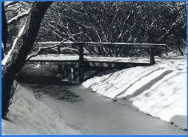  Königsberg, Brücke im Schnee bei der Fürstenschlucht Кёнигсберг, мост в снегу у Фюрстеншлухта