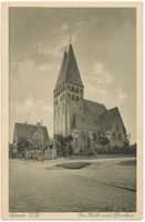 Osterode (Ostpr.), Kreis Osterode Osterode, Evangelische Kirche und Pfarrhaus Остероде, евангелическая церковь и пасторский дом