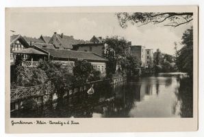 Gumbinnen, Stadt, Kreis Gumbinnen Straße der SA (fr. Wilhelmstraße bzw. Stallupöner Straße) Gumbinnen, Klein Venedig an der Pissa Гумбиннен, Маленькая Венеция на Писсе
