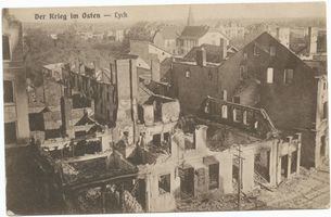 Lyck, Stadt, Kreis Lyck Lyck, Ansicht, Zerstörungen III Erster Weltkrieg