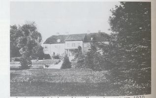 Metgethen, Gut und Ziegelei, Stadtkreis Königsberg Trankwitzer Weg Metgethen, Gut und Ziegelei, Trankwitzer Weg, Gartenansicht des Herrenhauses Königsberg, Stadtteil Juditten