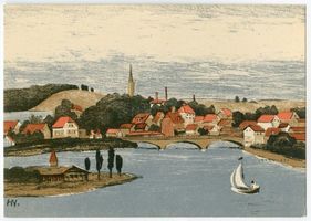 Nikolaiken Kr. Sensburg, Kreis Sensburg Nikolaiken Kr. Sensburg, Blick auf die Stadt und den Spirding-See Николаикен, р-н Зенсбург, вид на город и озеро Шпирдинг