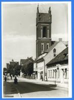 Sensburg, Stadt, Kreis Sensburg Sensburg, Königsberger Straße mit Kath. St. Adalbert Kirche II 