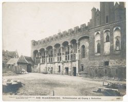 Marienburg, Westpr., Kreis Marienburg Marienburg i. Westpr., Die Marienburg, Hochmeisterpalast mit Eingang zum Hochschloss Marienburg, Schloß