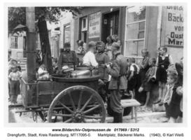 Drengfurth, Stadt, Kreis Rastenburg Marktplatz