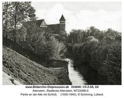 Allenstein, Stadtkreis Allenstein  Allenstein, Schloß