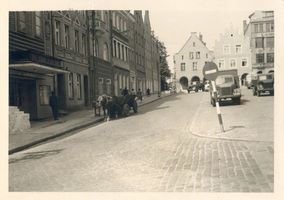 Allenstein, Stadtkreis Allenstein Allenstein, Straßenbild in der Nähe der Jakobikirche 