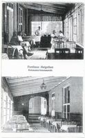 Metgethen, Ort und Bahnstation, Stadtkreis Königsberg Metgethen, Forsthaus, Kolonaden-Innenansicht Metgethen, Häuser früher und heute