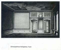 Königsberg (Pr.), Stadtkreis Königsberg Königsberg (Pr.), Schauspielhaus, Foyer, Entwurf Königsberg, Komische Oper, Luisentheater, Neues Schauspielhaus