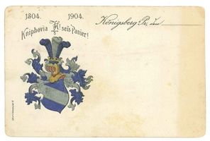 Königsberg (Pr.), Stadtkreis Königsberg Königsberg (Pr.), Karte der Kniphovia - 600 Jahr Feier 1304 - 1904 Königsberg, Absolventenvereinigungen der Königsberger Schulen