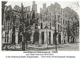 Lyck, Stadt, Kreis Lyck  Erster Weltkrieg