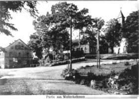 Großwaltersdorf, Kreis Gumbinnen Walterkehmen, Ortsmitte 