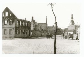 Tilsit, Stadt, Stadtkreis Tilsit Tilsit, Dammstr. nach der Zerstörung Ostpreußen, Zweiter Weltkrieg und das Ende