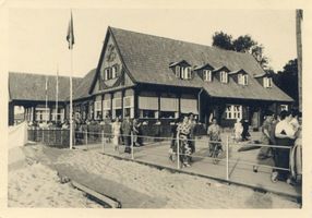 Cranz Kr. Samland, Ort, Kreis Samland Cranz Kr. Samland, Ostbad Gaststätte, VI Samland, Orte im Kreis
