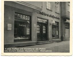 Ebenrode, Stadt, Kreis Ebenrode Ebenrode fr. Stallupönen, Kaffee und Konditorei Demski 