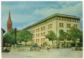 Allenstein, Stadtkreis Allenstein Allenstein, Herz Jesu Kirche und Kopernikus-Schule IV Allenstein, Schulen