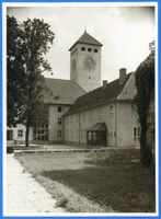 Ortelsburg, Stadt, Kreis Ortelsburg Ortelsburg, Rathaus mit Innenhof 