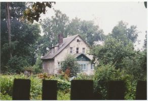 Metgethen, Ort und Bahnstation, Stadtkreis Königsberg Tannenweg 6 Metgethen, Tannenweg Nr. 6 (?)  oder 8 (?) Haus Weber Metgethen, Häuser früher und heute