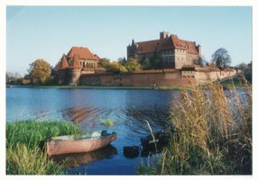Marienburg, Westpr., Kreis Marienburg Marienburg i. Westpr., Die Marienburg von der Nogatseite XXVIII Мариенбург, Зап. Пруссия, замок Мариенбург со стороны Ногата, XXVIII