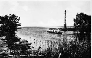 Angerburg Kr. Angerburg, Stadt, Kreis Angerburg Angerburg, Blick über die Mole auf den Mauersee VI Ангербург, вид через мол на озеро Мамры, VI