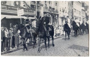 Elbing, Stadt, Stadtkreis Elbing Elbing, Fleischerinnung bei der 700-Jahresfeier 