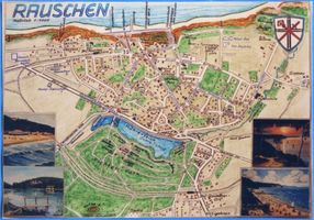 Rauschen Kr. Samland, Kreis Samland Rauschen Kr. Samland, Stadtplan 