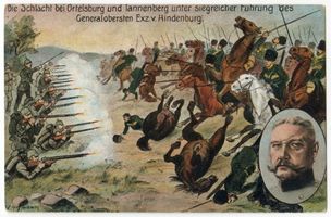  Ortelsburg (Kreis), Die Schlacht bei Ortelsburg und Tannenberg unter Hindenburg Erster Weltkrieg