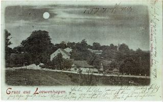 Löwenhagen, Ort, Kreis Samland Löwenhagen, Dorfansicht 