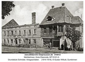 Birkenmühle, Kreis Ebenrode  Erster Weltkrieg