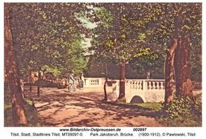 Tilsit, Stadt, Stadtkreis Tilsit  Tilsit, Park Jakobsruh, Schwanenteich