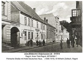 Ragnit, Kreis Tilsit-Ragnit Steinhauptstraße (fr. Polnische Straße)  