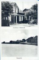 Grammen, Kreis Ortelsburg Grammen, Gasthaus Abramzik, Seepartie 