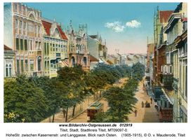 Tilsit, Stadt, Stadtkreis Tilsit Hohe Straße