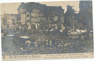 Lyck, Stadt, Kreis Lyck Lyck, Der Kaiser auf dem Marktplatz, Zerstörungen II Erster Weltkrieg