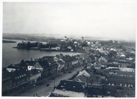 Lyck, Stadt, Kreis Lyck Lyck, Blick auf die Stadt XII Masurische Seen