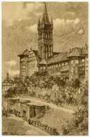 Königsberg (Pr.), Stadtkreis Königsberg Königsberg (Pr.), Schloß, Südseite, Zeichnung Königsberg, Schloß