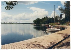 Rhein Kr. Lötzen, Kreis Lötzen Rhein Kr. Lötzen, Rheiner See, Bootssteg 