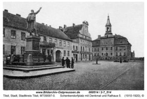 Tilsit, Stadt, Stadtkreis Tilsit Schenkendorfplatz  Tilsit, Schenkendorfplatz